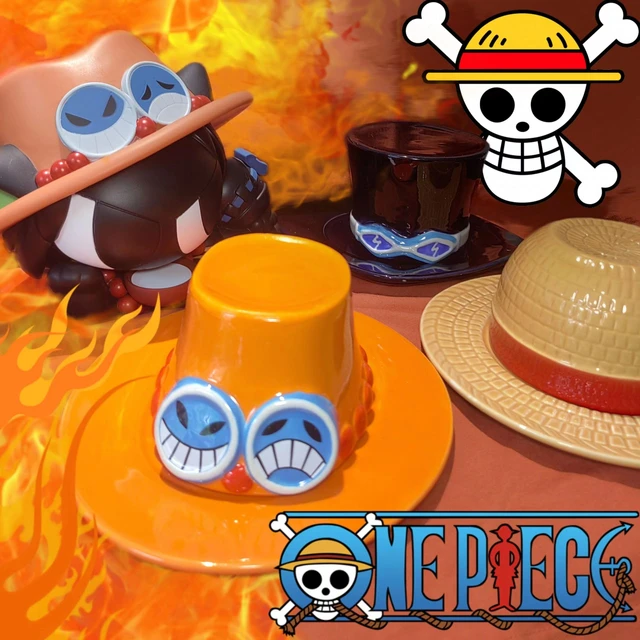 One Piece Mug Luffy/Ace/Sabo Hat Shaped Ceramic Mug Collection