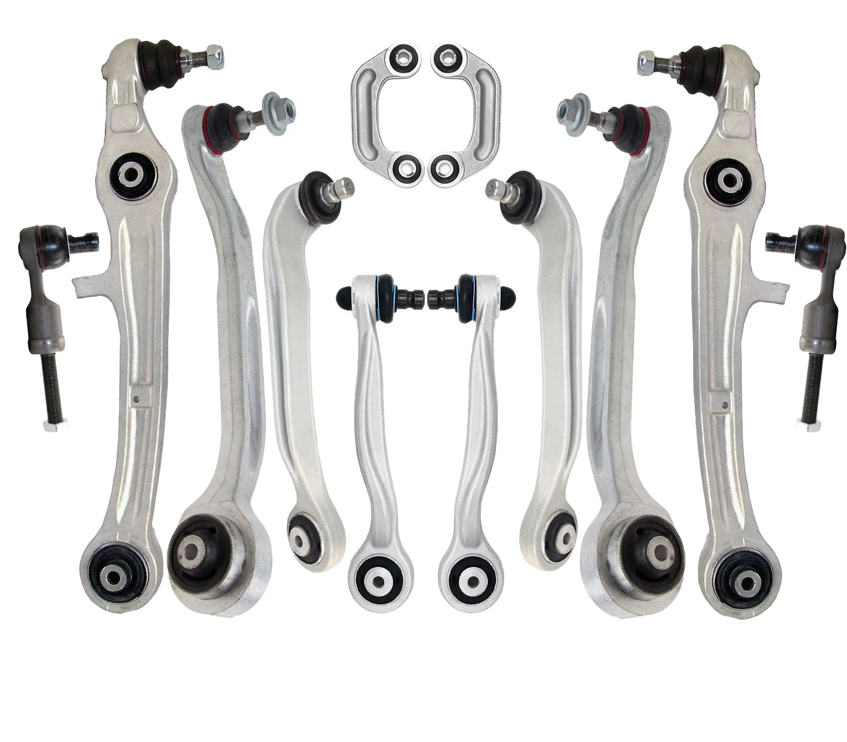 

Svenubee 12pcs Front Upper Lower Control Arm Tie Rod End Link Kit for Audi A6 C6 2004 2005 2006 2007 2008 2009 2010 2011