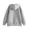 2024 Spring and Autumn New Casual Street Loose Oversize Hooded Zipper Hoodie Space Cotton Jacket Coat Lazy Women's Cardigan 2