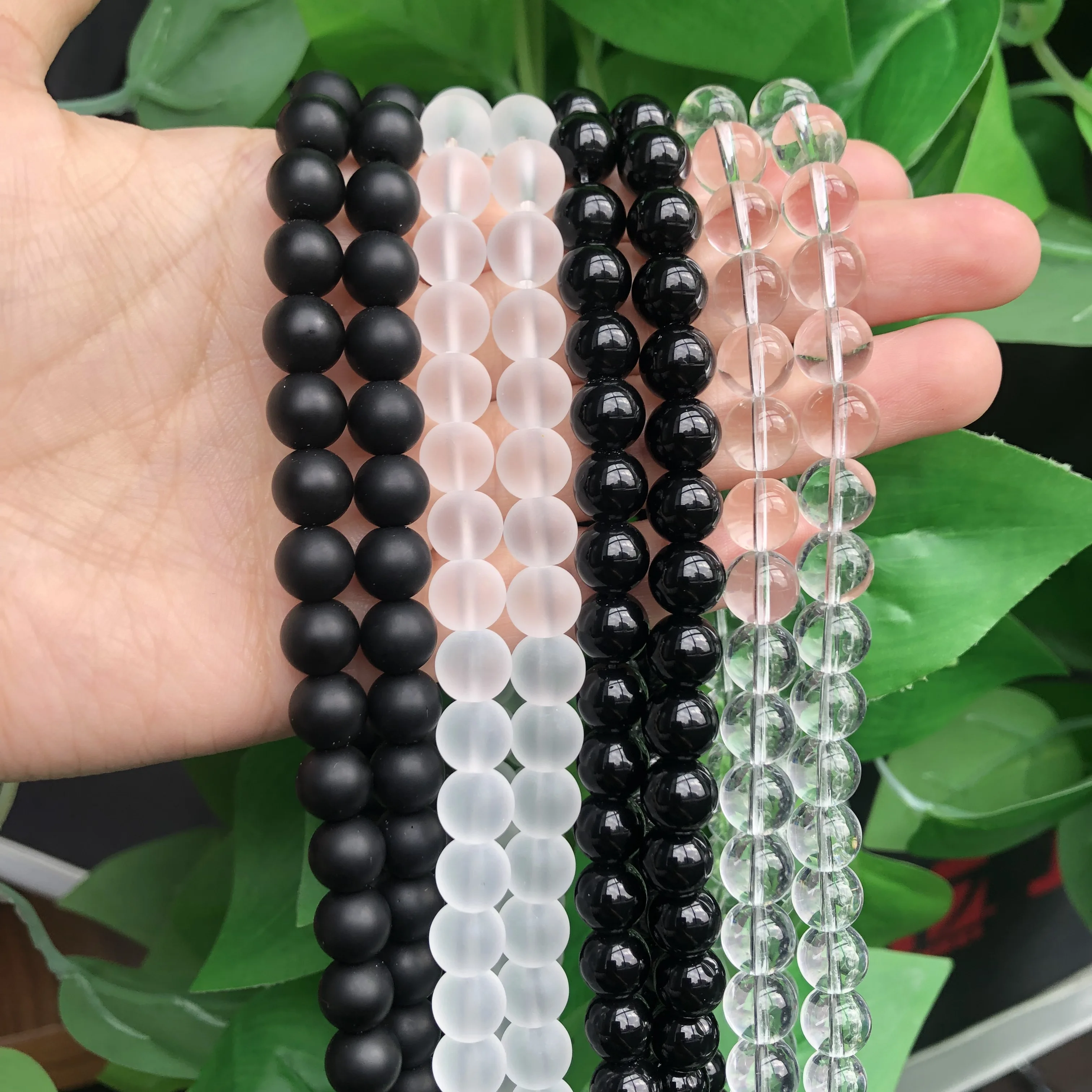 8mm Glass Beads Round Loose Spacer Beads for Jewelry Making Diy Bracelet  Necklace Beading Handicrafts Supplier 50pcs/pack - AliExpress