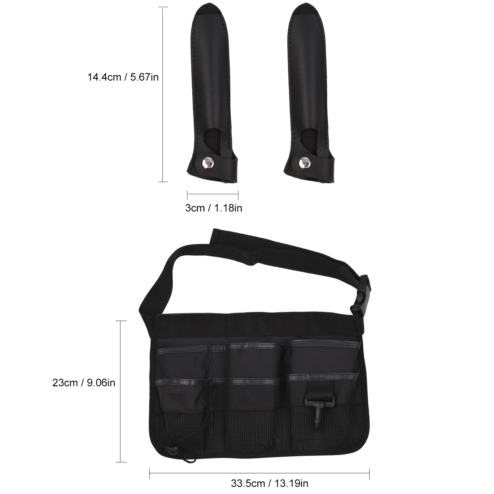 Scissors Pouch Belt Salon Barber Hairdressing Scissors Bag Holder Hair Stylist Tools Waist Bag Comb Shear Holder Leather Cloth