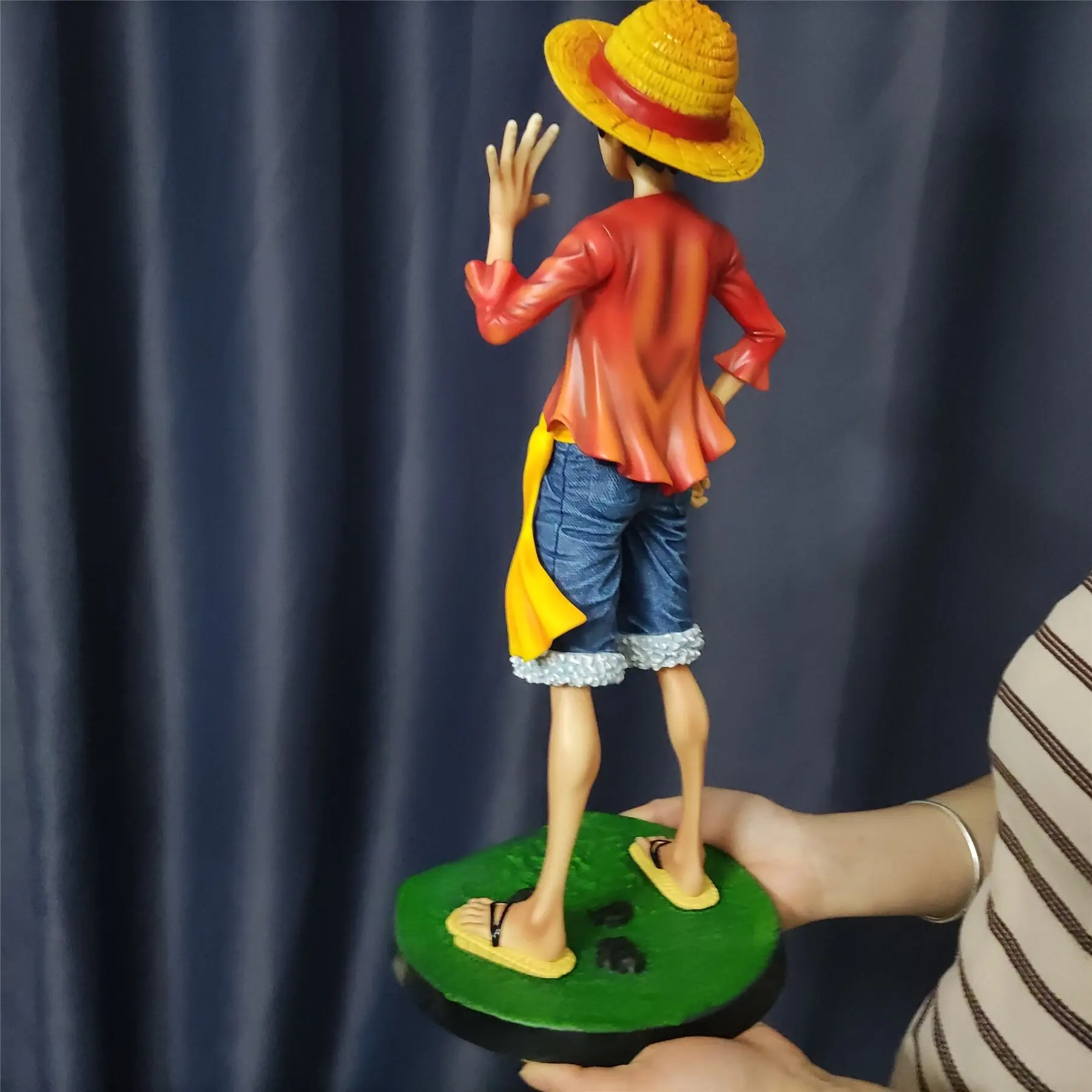 Chapeau de paille One Piece, 42.5cm, Monkey D. Grand modèle de statue de  beurre de figurines d'anime de Luffy Gk, 1/4 Big Smiley, jouet décoratif  d'ornement, cadeaux