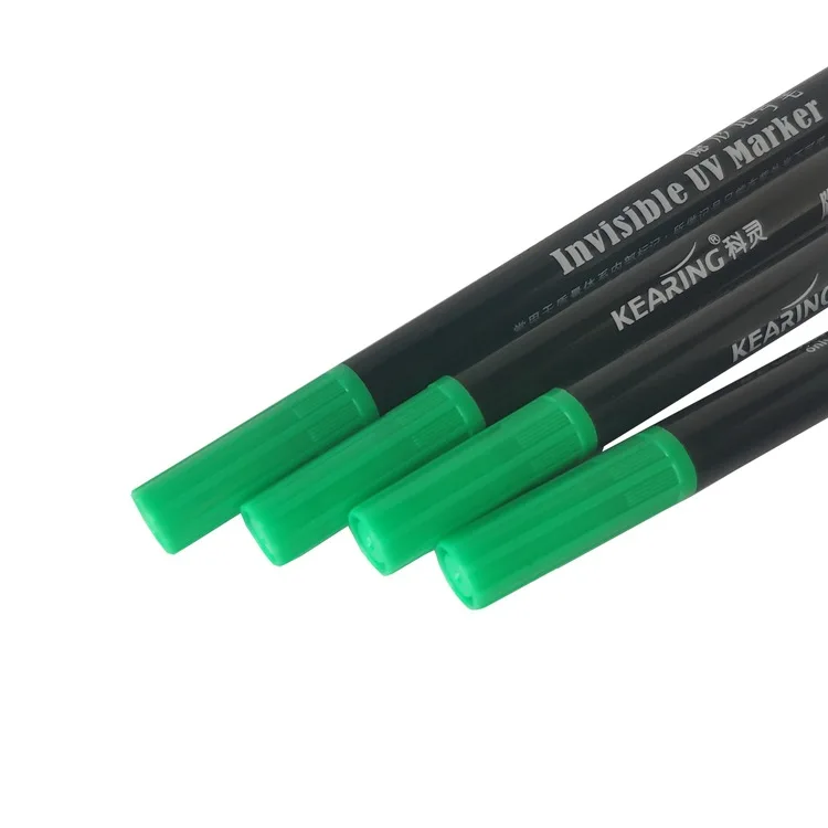 3pcs Keling Oil-based Invisible Marker 1MM Anti-fading Waterproof Anti-counterfeiting Fluorescent UV Pen Industrial Office invisible ink pen