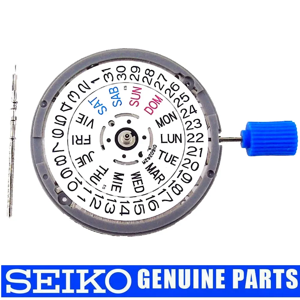 English SPANISH Accuracy 24 Jewels NH36 NH36A Auto Watch Movement Black/White Date Wheel High Quality Wristwatch Replacement