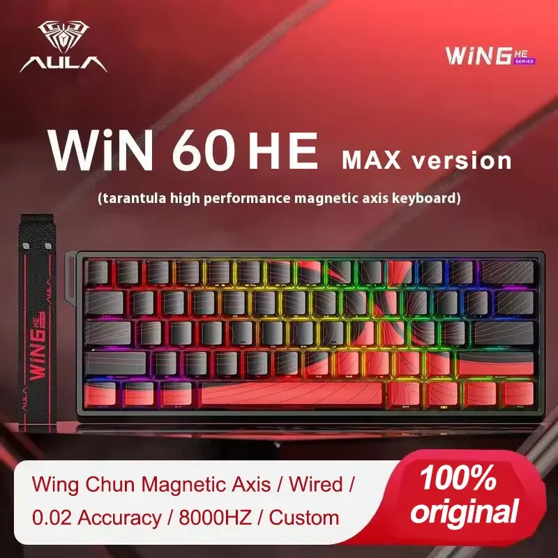 AULA Win60 HE Magnetic Switch Gaming Keyboard 8k Wired 60% Custom