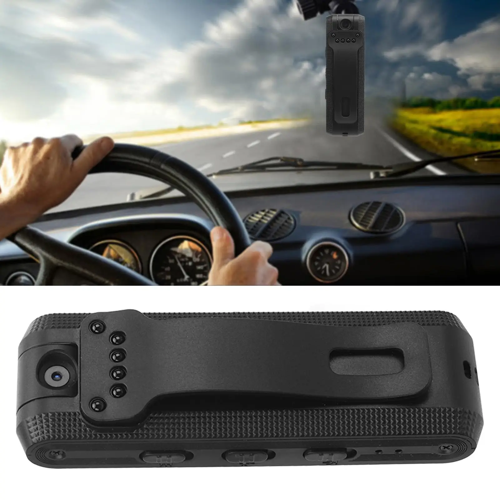 Portable Action Sports Microphone with Noise Cancelling & Back Clip-for travel -Friendly Design