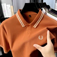 Polo brodé exquis 100 % coton, respirant, confortable pour homme, idéal pour le quotidien et les trajets – Nouvelle collection 2026, article très tendance 2