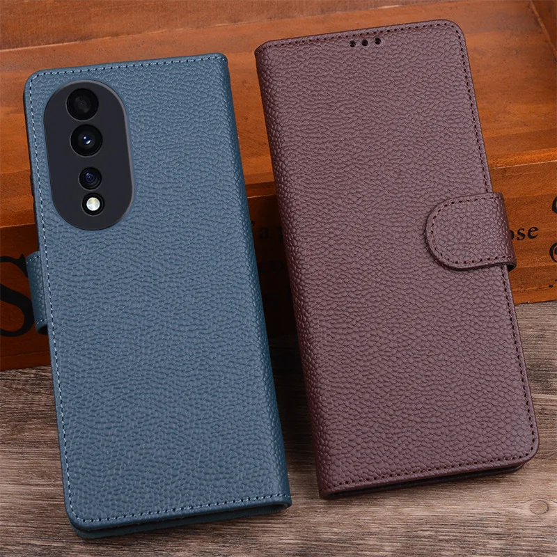 

Лидер продаж, Роскошные Флип-Чехлы из натуральной кожи для телефона Honor 90 Honor90 Pro, кожаный чехол для телефона, противоударный