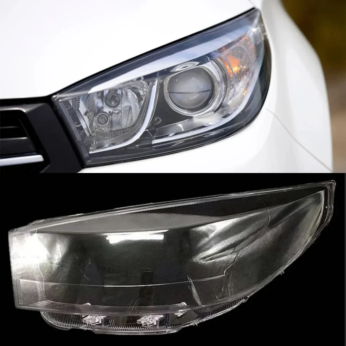 

For Chery Tiggo 3 Transparent Headlight Cover Lampshade Headlamp Shell Plexiglass Replace Original Lens 2014 2015 2016