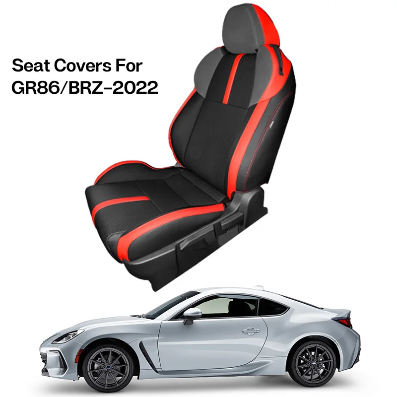 For Toyota GR86 SUBARU BRZ-2022 Custom Car Seats Cover Protector Cushion  Pad PVC Leather Waterproof Car Interior Accessories - AliExpress