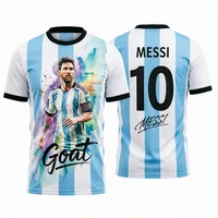 2026 Messi Argentina Team Football Jersey Match & Training Kit Summer Sports Men's T-Shirt Children's Clothing Tee Y2k Woman ﻿ 3
