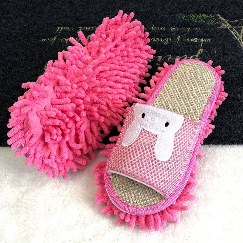 1Pair Detachable Microfiber Lazy Mopping Slides-Perfect Household Floor Cleaning Tools Home Mopping Wooden Floor Slippers Cover 2