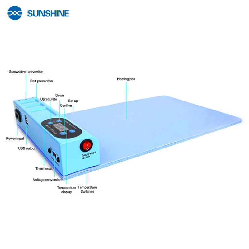 Sunshine S-918E 14 Inch LCD Separator Silicon Heater Pad For