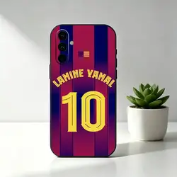 Football Lamine Yamal Black Silicone Soft Phone Case - Samsung a50 30s 50s (Z1)