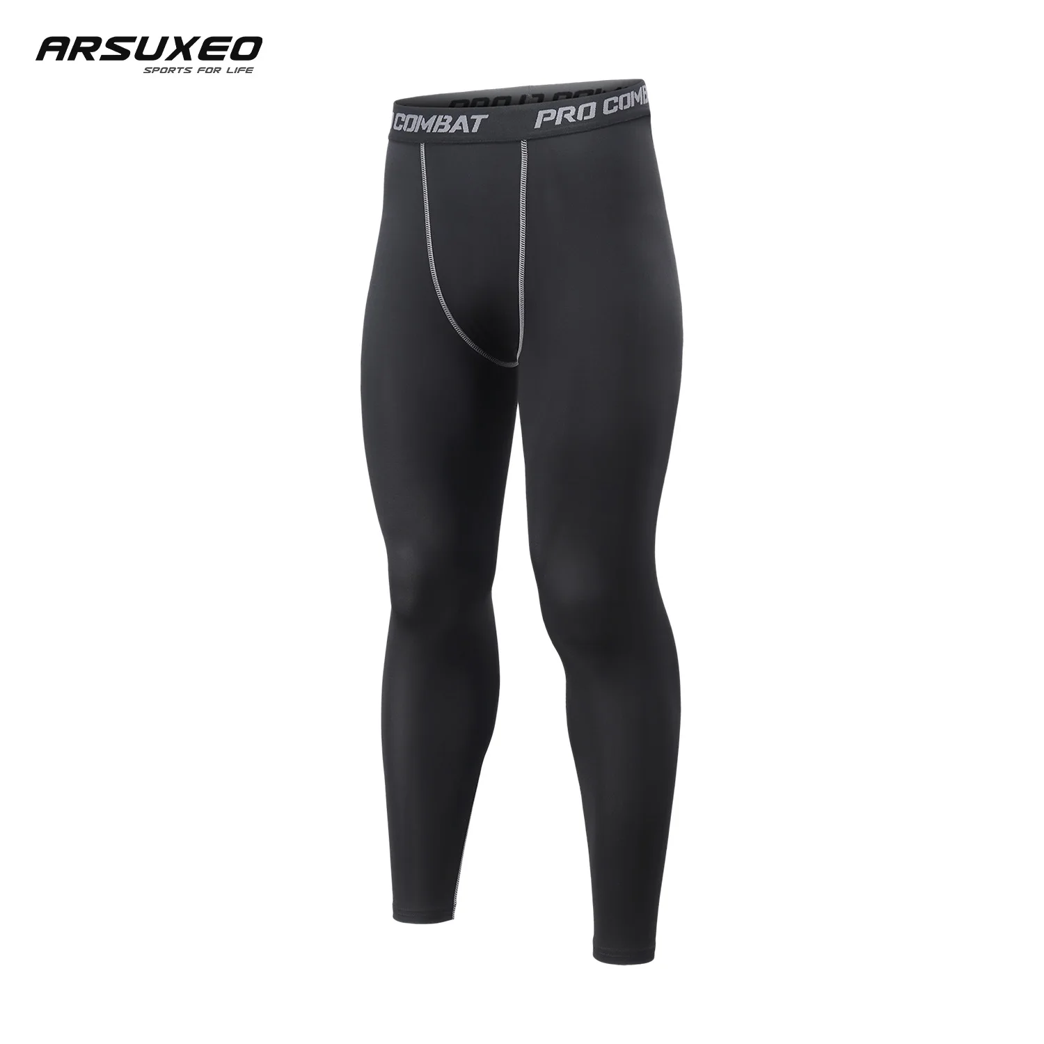  ARSUXEO Men's Compression Tights Running Pants