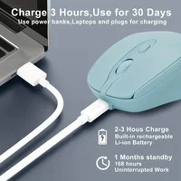 Rechargeable Wireless Computer Mouse 2.4G Bluetooth-Compatible Wireless Mouse USB Silent Gamer Mice For PC Laptop Macbook Tablet 2