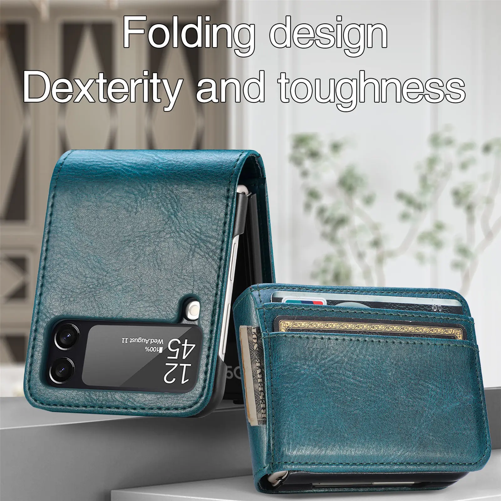 Leather Case for Samsung Galaxy Z Flip Series - Stylish Phone Accessory