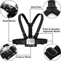 Action Camera Chest Mount Harness Breathable Accessories for Sports Travel for Gopro 10 Dji Osmo 4