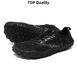Men's Breathable Minimalist Barefoot Shoes - 45 (Top Quality Black)