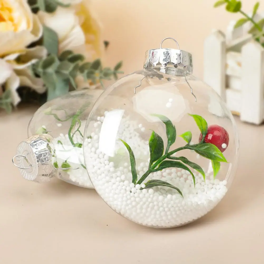 Christmas Plastic Baubles Xmas Ball Decoration Decorative Festive DIY Decorations Plastic Ornament Balls Christmas Balls
