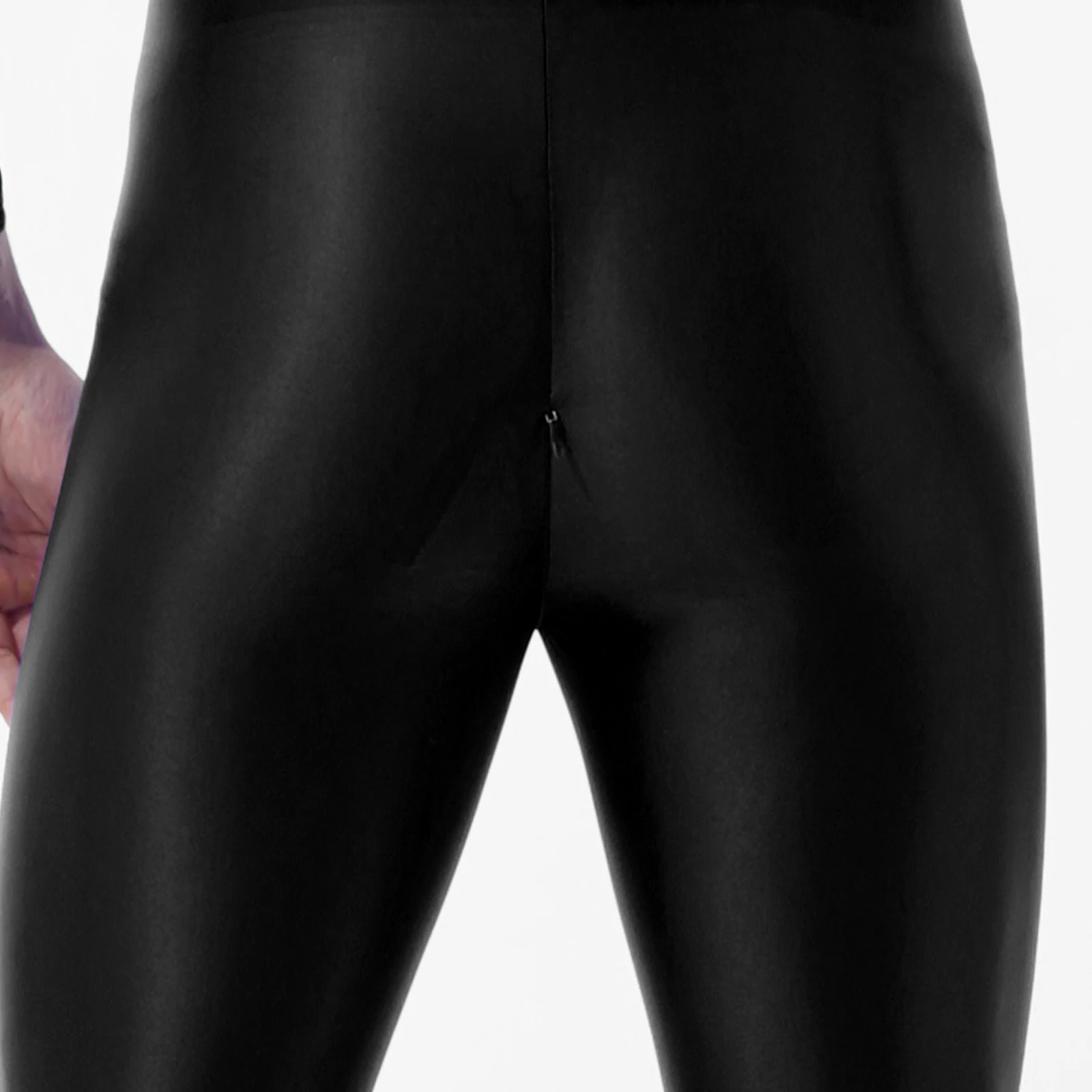 Mens Clubwear Jumpsuit Lingerie Nightwear Romper High Neck Long Sleeves Nightclub Party Dancewear Costumes Leotard Bodysuit