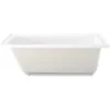 Niche Bathtub, 60 "x 32", Glossy White Right Drainage Outlet Glass Fiber Reinforced Acrylic: Designed for Durability 2