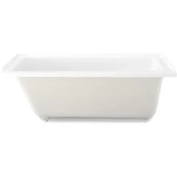Niche Bathtub, 60 "x 32", Glossy White Right Drainage Outlet Glass Fiber Reinforced Acrylic: Designed for Durability 2