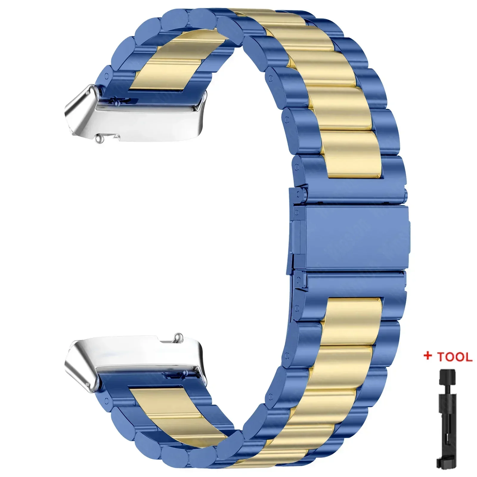 Stainless Steel No-Gap Metal Strap Wristband Bracelet
