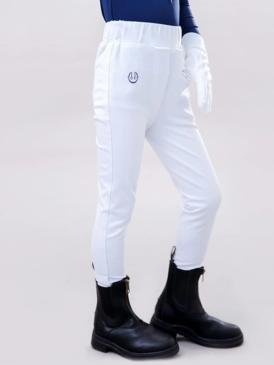 Kids Horse Riding Clothes Set Equestrian Riding Pants T-Shirt