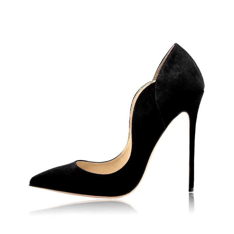 

Arden Furtado 2023 Women's shoes Rose suede Pointed toe Asaguchi Office lady Thin heels Sexy Super high heel Mixed Colors pumps