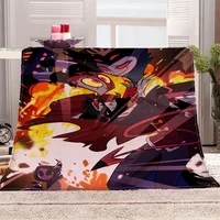Designer Throw Blanket for Sofa Luxury Bedding Helluva Boss Fluffy Soft Blankets Sofa Decoration Bed Blanket 150cm X 200cm Knee 1