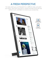 ARZOPA 14 pouces 1920x1080P IPS Mini moniteur Portable deuxième écran externe avec USB C HDMI pour Mac/ordinateur Portable/PC/Switch/PS/Xbox A1S 4
