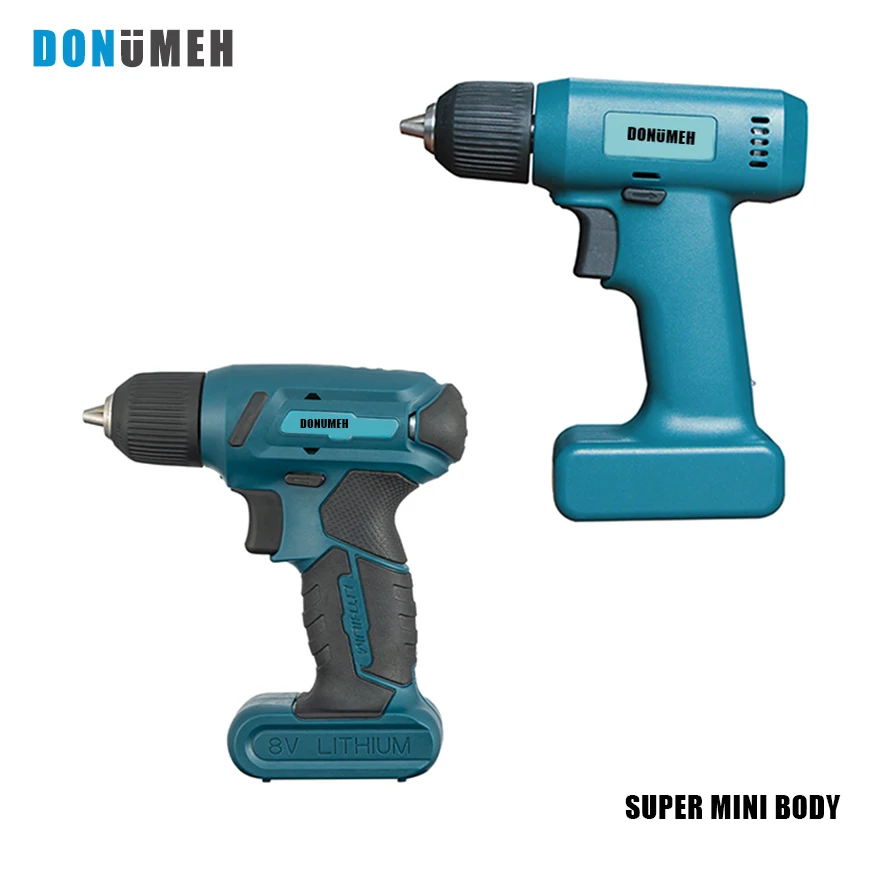 DONUMEH 8V Cordless Electric Screwdriver Drill Rechargeable Disassembling Machine Assembly Repair Tool Type-c USB LED Work Light oushen multifunctional electric screwdriver ac 220v anti skid high power tool 30kg furniture hardware electronic assembly