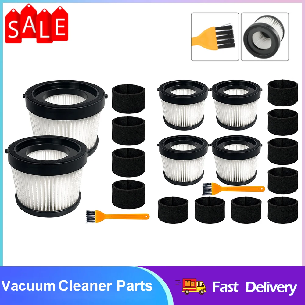 2/4Pcs Filters Replacement DCV5011H For DCV501HB 20V Cordless Handheld Vacuum Cleaner Foam Sleeve Filters Brush Accessories 4pcs filters