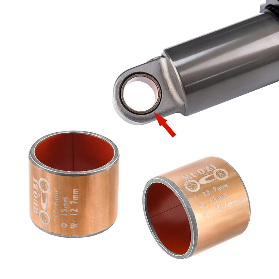 Bagues D’amortisseur Arrière VTT – Acier Inoxydable – 12,7 X 15 Mm – Compatible Fox, Manitou, Rockshox