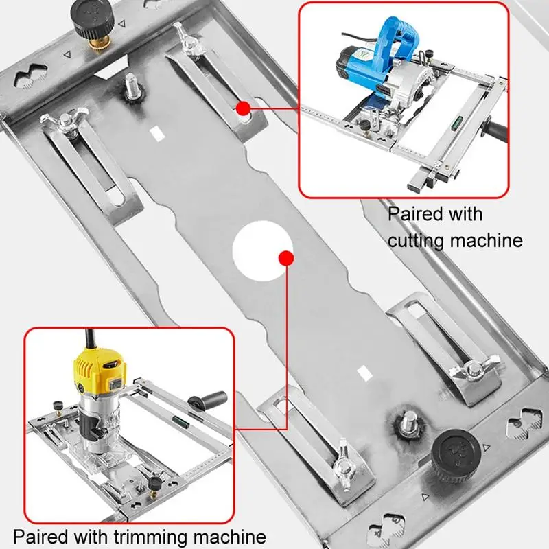 Woodworking Edge Guide Electricity Circular Saw Edge Guide Cutting Tool Trimmer Machine Stainless Steel Positioning Frame Tool