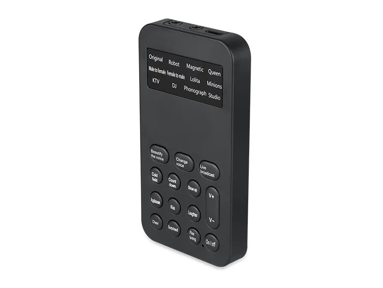 Voice transformer Mini Portable 8 Voice Changing Modulator Voice Changer with Adjustable Voice Functions