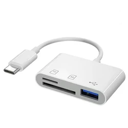 Universal USB - C SD and MicroSD Card Reader Adapter (SD TF USB Reader)