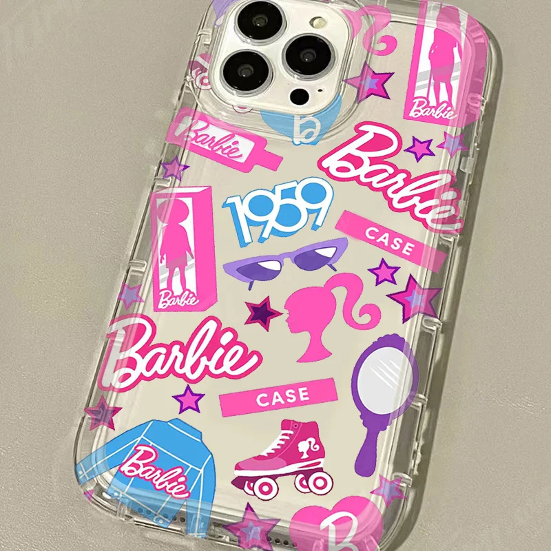 Coque de téléphone Barbie Housse de poupée Barbie pour iPhone 15 14 13