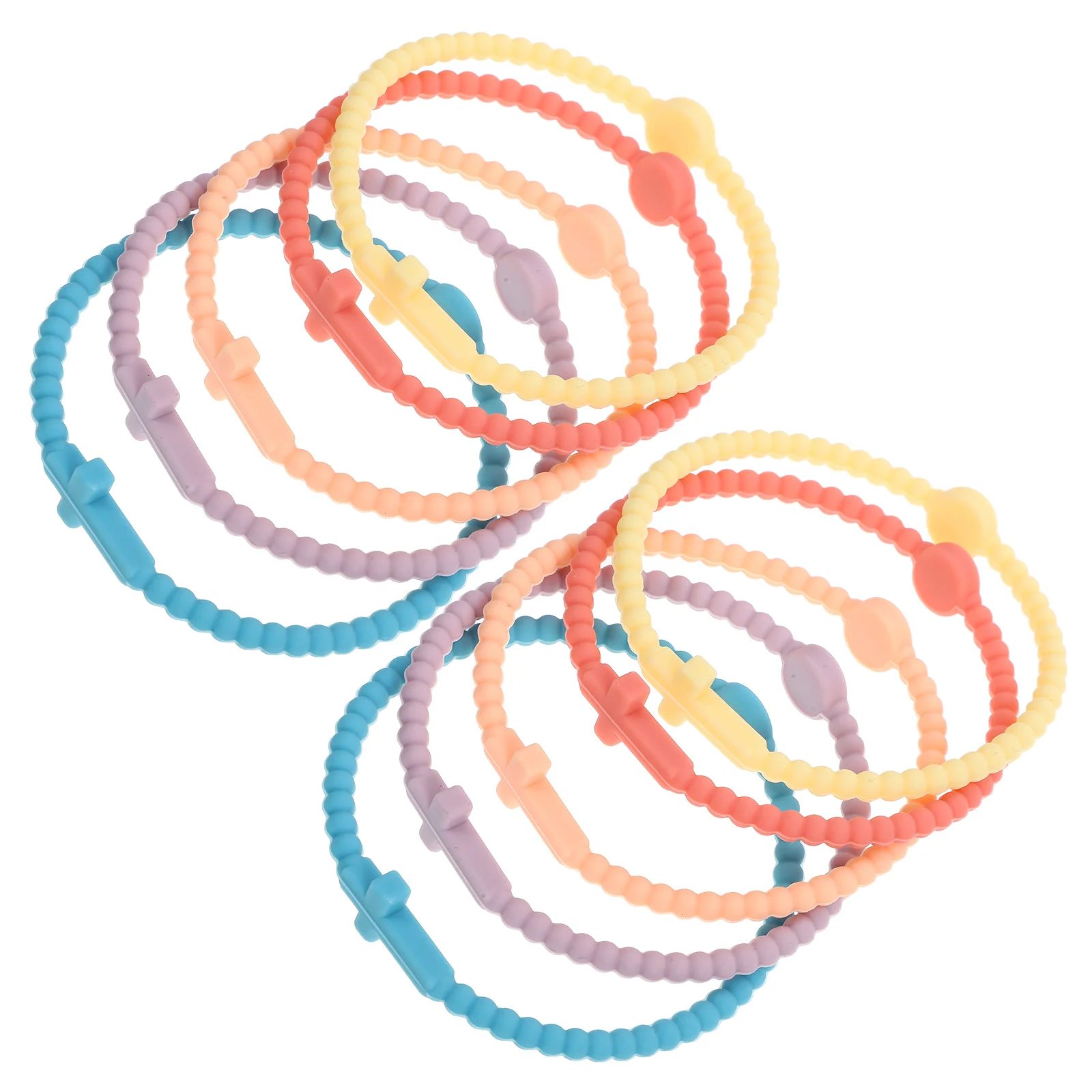 

10 шт., разноцветные браслеты для детей