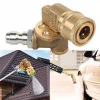 4500PSI High-Pressure Rotating Nozzle, 5 Adjustable Angles, Brass Quick Connect, 180° Rotation for Tight Spaces & Cleaning 1