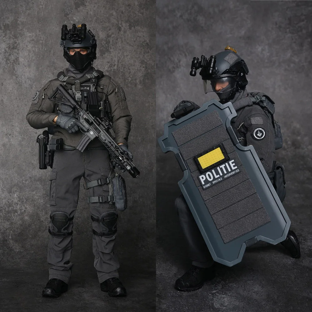 

Easy&Simple ES 26058R 1/6 Dutch Dienst Speciale Interventies Riot Shield Male Soldier Full Set 12" Action Figure Model For Fans