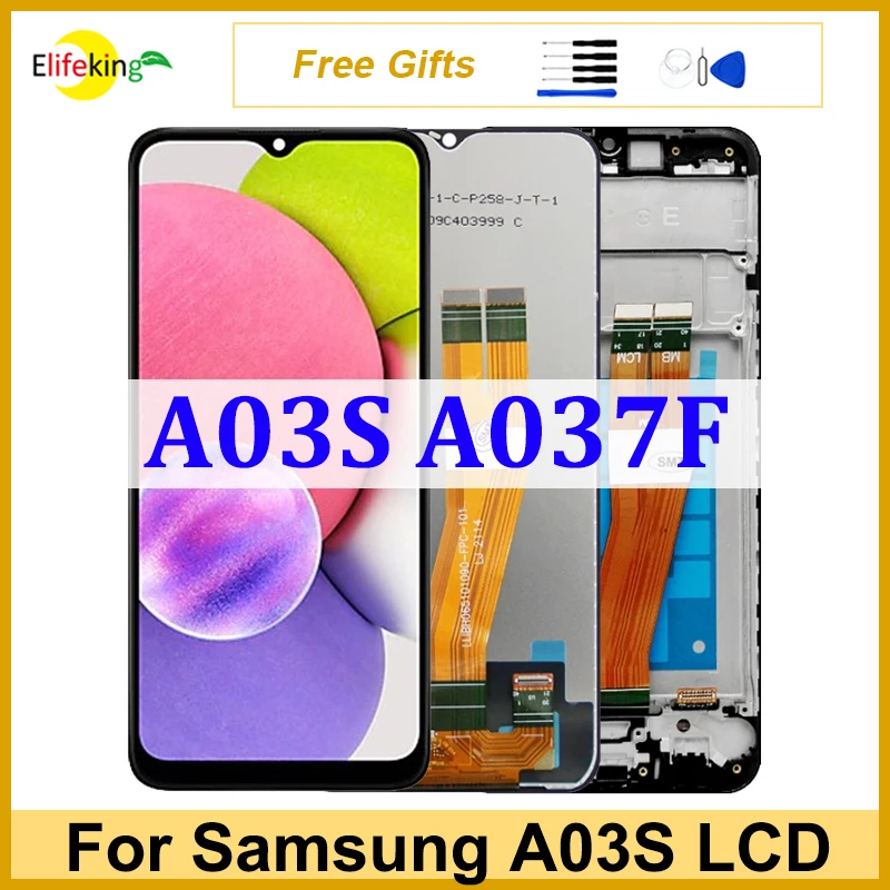 

6.5" A037F Display For Samsung Galaxy A03s LCD Screen SM-A037F/DS SM-A037M SM-A037G Touch Digitizer New Assembly Replacement