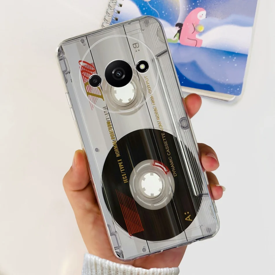 Elegant Printing Soft Silicone Clear TPU Slim Phone Case