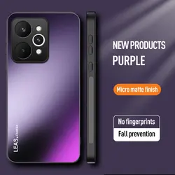Shockproof Matte Frosted Hard Bumper Case - Elegant and Durable Back Cover for Realme 15 (Purple)
