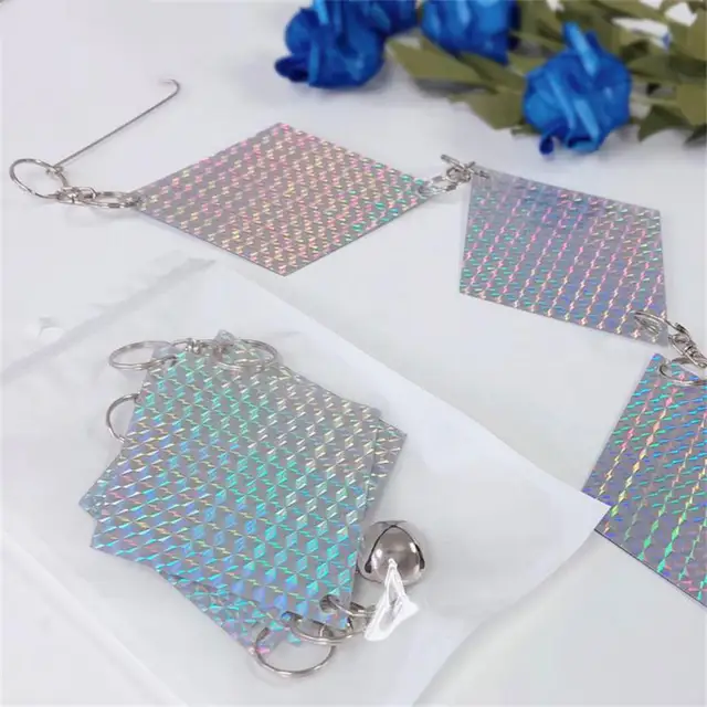 Lézeres Fényvisszaverő Madár Visszataszító Barkács Madarak Elrettentő Elleni Kétoldalas Lézer Színű Szalag Kültéri Kerti Pázsit Udvari Dekoráció - Image 4