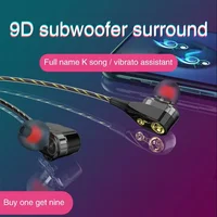 Explosive Double Moving Coil Headphones In Ear Subwoofer Cross Border Wire Controlled Fever Hifi Headphones With Shocking Sound - Image 4