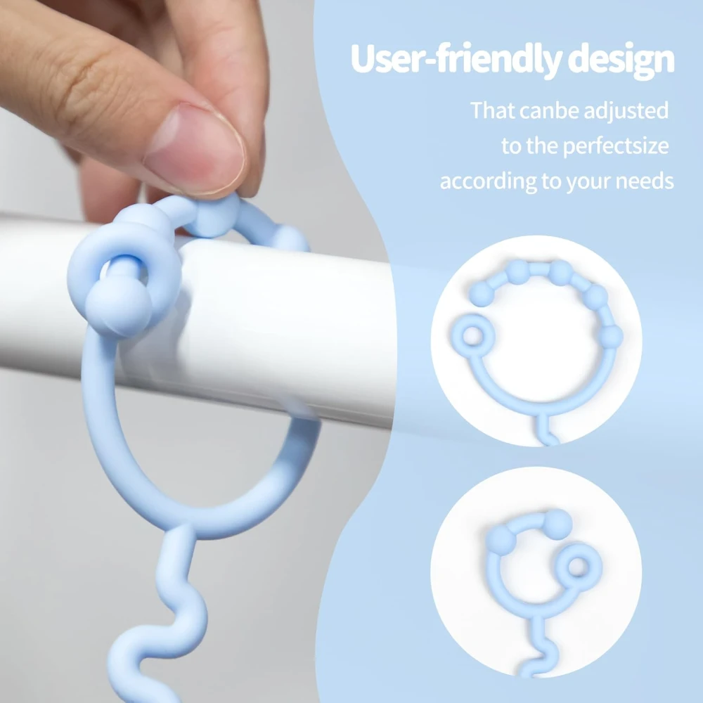 3Pcs/Set Toy Strap for Baby, Silicone Pacifier Clip, Adjustable Retractable Pacifier Cup Strap for Stroller and Car Seat
