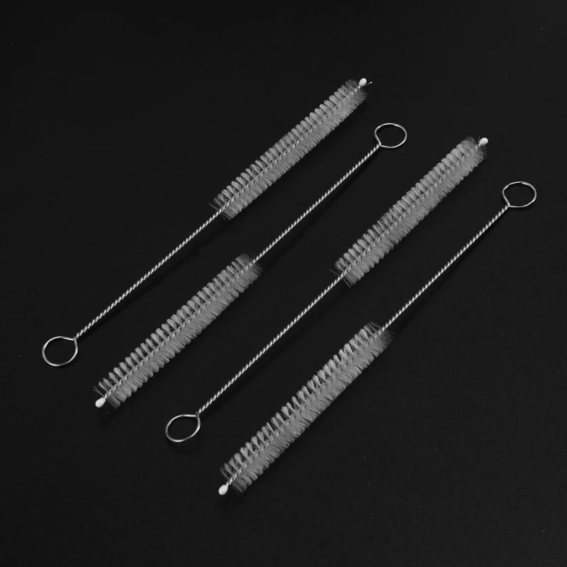 

Hot 50 Pcs 10Mm Dia Chemistry Test Tube Bottle Nylon Washing Brush Tool White