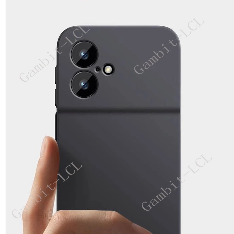 Premium Silicone Liquid Case with Skin Texture